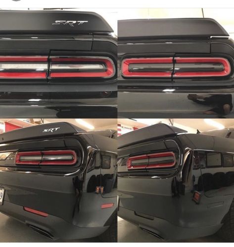 Custom Rear Tail Light Overlays 2015-up Dodge Challenger - Click Image to Close